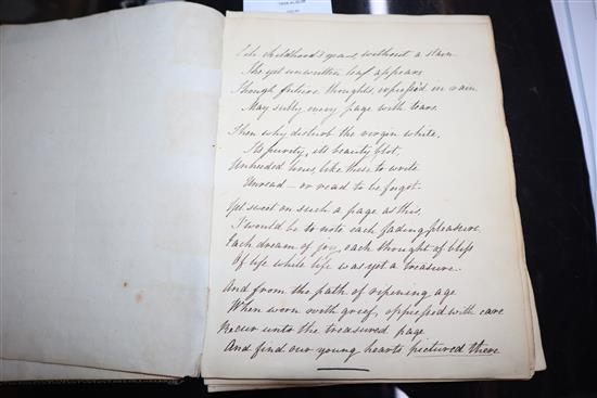 An 1826 autograph album / sketch book